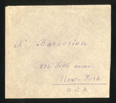 Cover to New York With Pahlavi Overprint on Ahmad Shah Scott #705, 672, 668 - Image 2